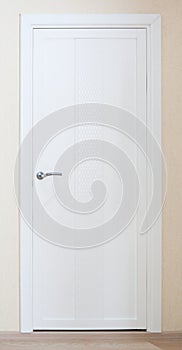 White new door