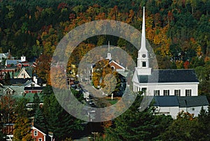 White New England style church