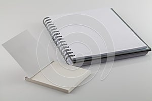 White note book