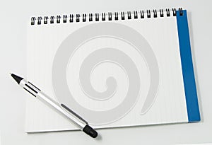 White notebook photo