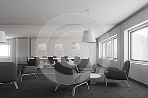 White office lounge and meeting room