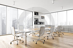 White office meeting room