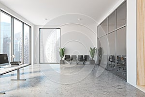 White office waiting room interior