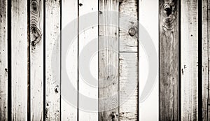 White old best wood wall background, rustic wooden surface with copy space, top view