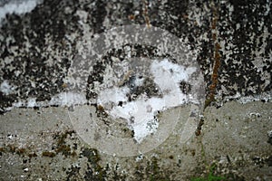 White old cement wall concrete backgrounds textured. Abstract vintage texture. Background from cracks, breaks, stains. Grunge crac