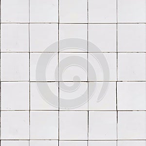 White Tile Wall Texture. photo