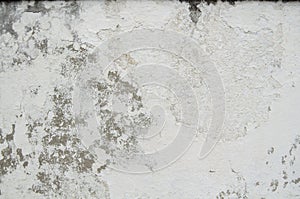 White Old Vintage Pain Peeling Wall Cracks Texture for background and design art work