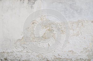White Old Vintage Wall Grungy Cracks Texture for background and design art work