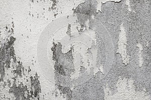 White old wall texture with cracked and peeled in vintage style for background and design art work