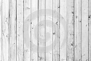 White old wood or wooden vintage plank floor or wall surface background decorative pattern. A minimal tabletop cover