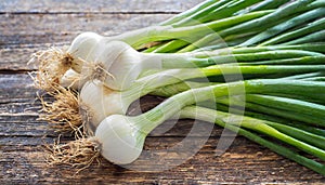 White onions, copyspace on a side