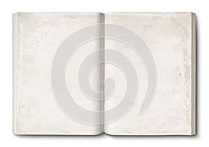 White open book isolated on white