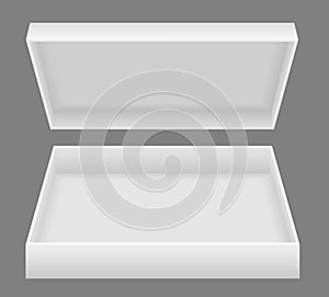 White open packing box vector illustration