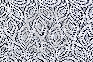White openwork lace
