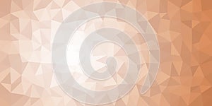 White Orange Low Poly Vector Background
