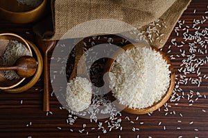 White organic jasmine rice