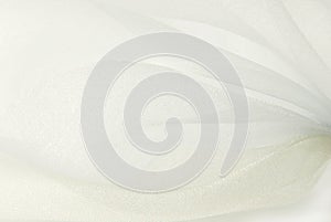 White organza fabric macro