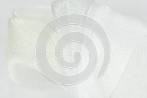 White organza fabric texture photo