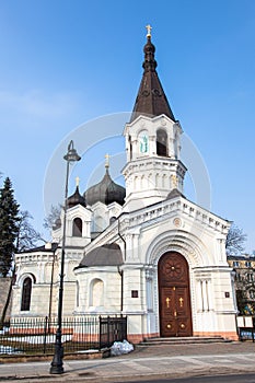 White orthodox church in Piotrkow Trybunalski