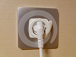White outlet and plug background