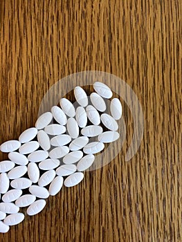 White oval pills medicine