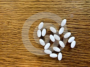 White oval pills medicine