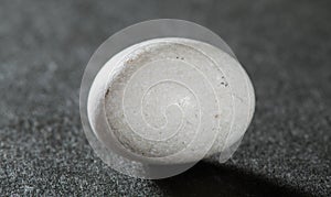 White ovoid stone