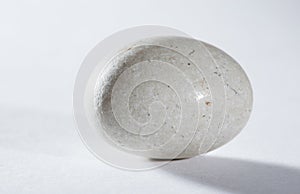 White ovoid stone