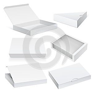 White Package Cardboard Box set