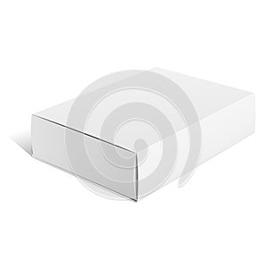 White Package carton Box. For Software