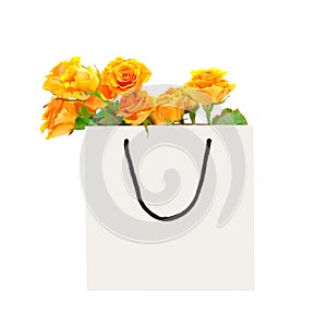 White package with roses