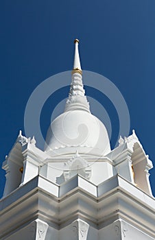 White pagoda with blue sky 2