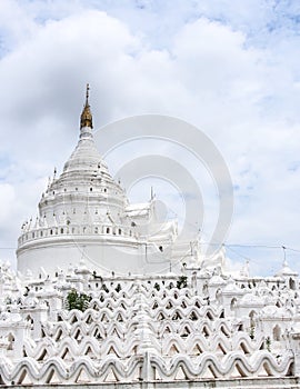 White pagoda Myatheindan in Mandalay, Myanmar 2