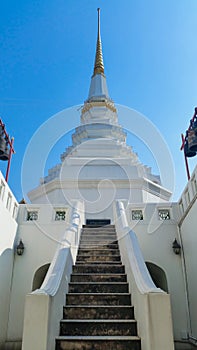 White pagoda in thailand