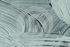 White paint layer on glass