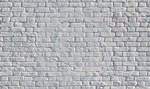 White painted brick wall seamless texture
