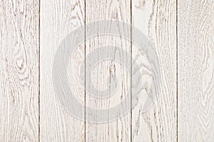 White Painted Oak Boards Background
