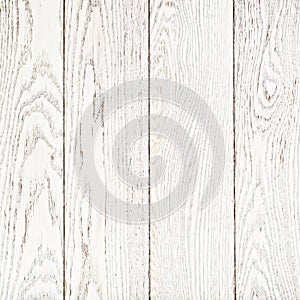 White Painted Oak Boards Background