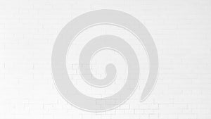 White painted old aged brick tile wall texture background