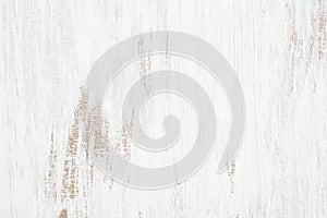 White painted wood texture seamless rusty grunge background, Scratched white paint on planks of wood wall