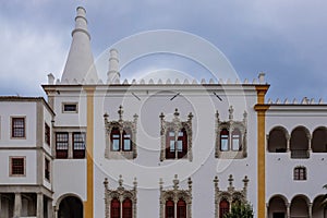 White palace with huge chimneys