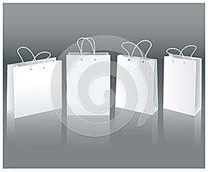 White paper bags photo