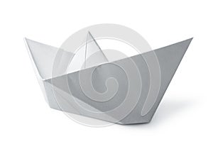 White paper boat