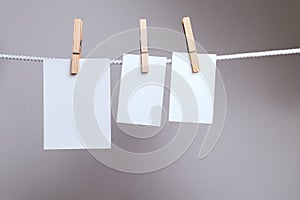 White paper cards