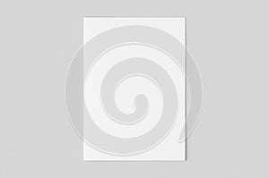 White paper file folder mockup., cover