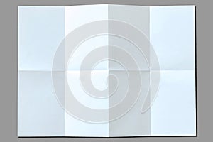 White paper with folds