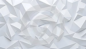 White paper geometric pattern, abstract background template for website