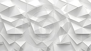 White paper geometric pattern, abstract background template for website