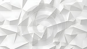 White paper geometric pattern, abstract background template for website