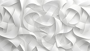 White paper geometric pattern, abstract background template for website